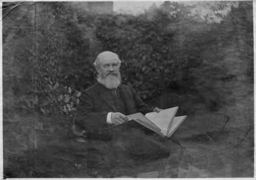 Charles Grover in the garden at Rousdon c. 1907